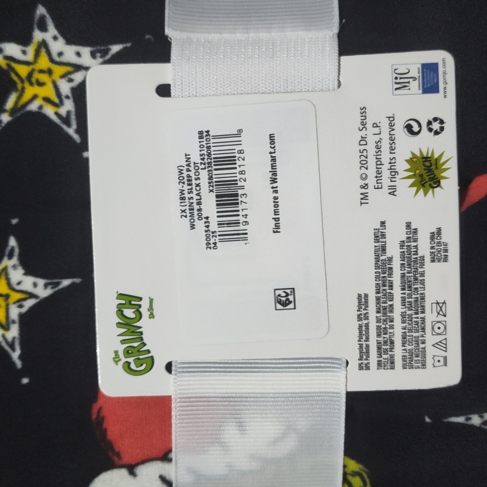 The Grinch Women's Black Sleep Pants - Picture 3 of 6